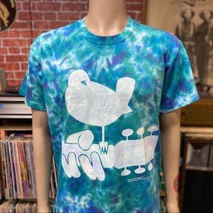 Vintage 1994 Woodstock New York tie dye festival souvenir t-shirt size L